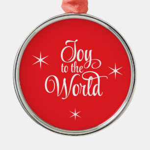 Weihnachtsbaumanhänger Freude der Welt Ornament Aus Metall