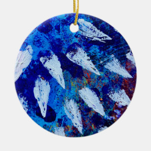 Weihnachtsbaumanhänger im Skyburst-Design Keramik Ornament