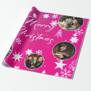 Weihnachtsbaumanhänger mit individuellem Foto Xmas Geschenkpapier