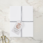 Weihnachtsbaumanhänger mit rosa Schleife Geschenkanhänger (Mit Garn)