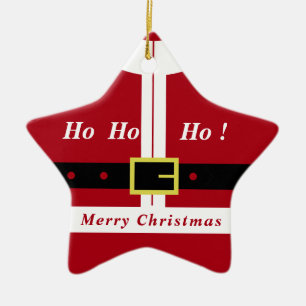 Weihnachtsbaumanhänger Weihnachtsmann Keramik Ornament
