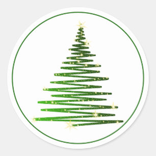 Weihnachtsbaumaufkleber Runder Aufkleber