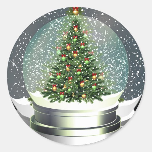 Weihnachtsbaumaufkleber Runder Aufkleber (Vorderseite)
