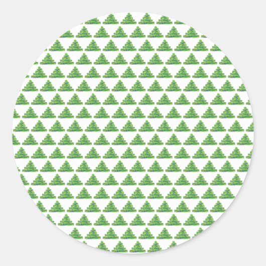 Weihnachtsbaumaufkleber Runder Aufkleber (Vorderseite)