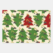 Weihnachtsbaumausgrabungsfest Geschenkpapier Set (Vorderseite 2)