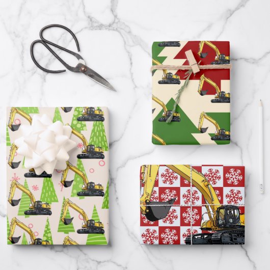 Weihnachtsbaumausgrabungsfest Geschenkpapier Set (Vorderseite)