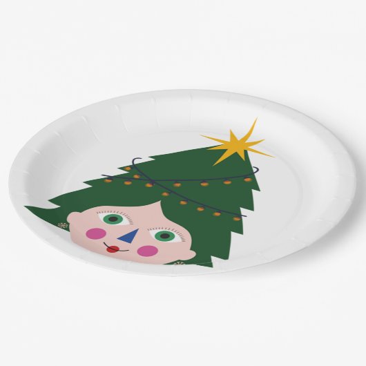 Weihnachtsbaumbeleuchtung 166 pappteller (Schrägansicht)