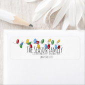 Weihnachtsbaumbeleuchtung - Adressenaufkleber (Insitu)