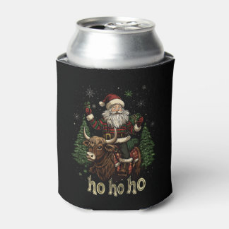 Weihnachtsbaumbeleuchtung Santa Reitet Highland-Ku Dosenkühler