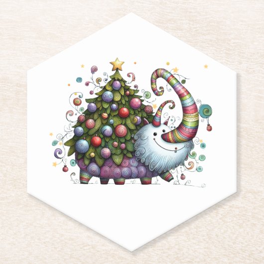 Weihnachtsbaumbestie Untersetzer (Vorderseite)