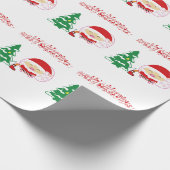Weihnachtsbaumblättern Geschenkpapier (Ecke)