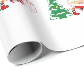 Weihnachtsbaumblättern Geschenkpapier (Rolleneckpunkt)