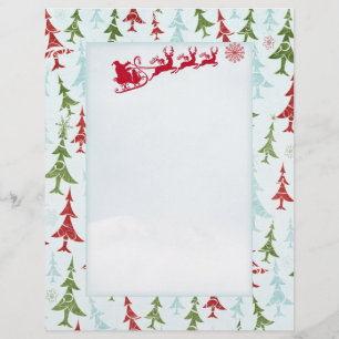 Weihnachtsbaumbrief Santa Letterhead