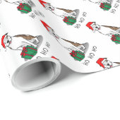 WeihnachtsbaumBull (lt brindle white 3) Niedlich Geschenkpapier (Rolleneckpunkt)