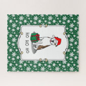WeihnachtsbaumBull (lt brindle white 3) Niedlich Puzzle (Horizontal)