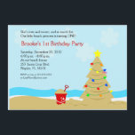 Weihnachtsbaumburg 12x18 Custom Einladung<br><div class="desc">Ideal für jedes Weihnachtsfest am Strand!</div>