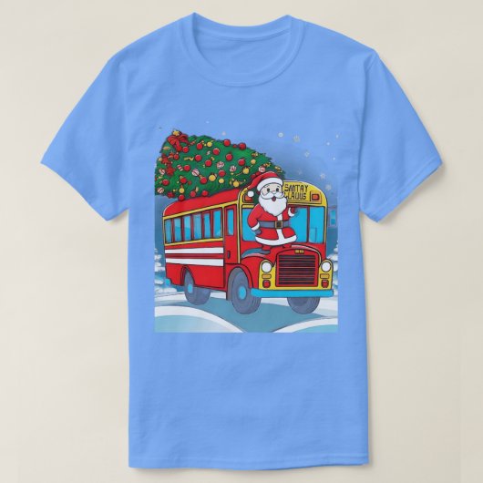 Weihnachtsbaumbusfahrer Erwachsene und Kinder T-Shirt (Design vorne)
