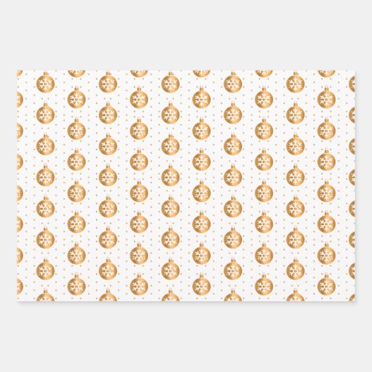 Weihnachtsbaumchen auf Rot, Schwarz und Weiß Geschenkpapier Set (Vorderseite 3)