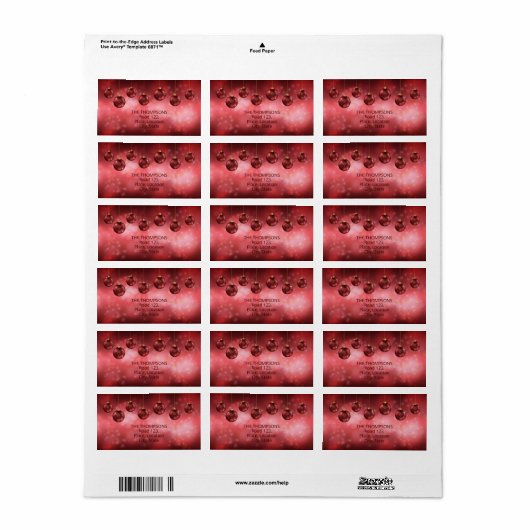 Weihnachtsbaumchen mit eigenem Text Adressaufkleber (Vorne)