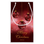 Weihnachtsbaumchen mit eigenem Text Kleine Geschenktüte (Rückseite)