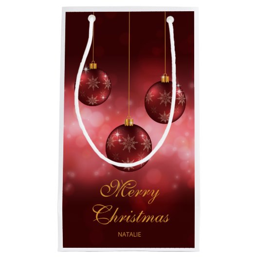 Weihnachtsbaumchen mit eigenem Text Kleine Geschenktüte (Vorderseite)