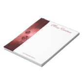 Weihnachtsbaumchen mit eigenem Text Notizblock (Rotiert)