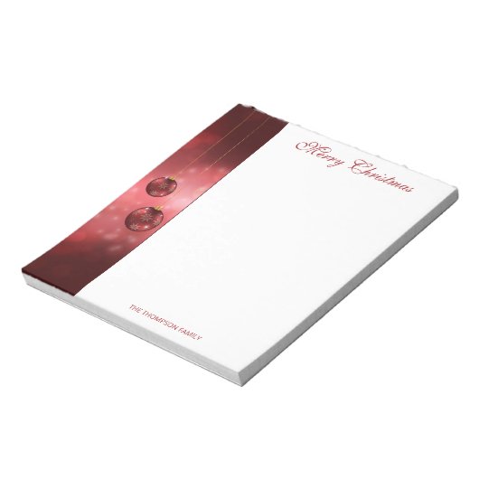 Weihnachtsbaumchen mit eigenem Text Notizblock (Rotiert)