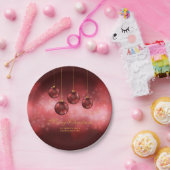 Weihnachtsbaumchen mit eigenem Text Pappteller (Party)