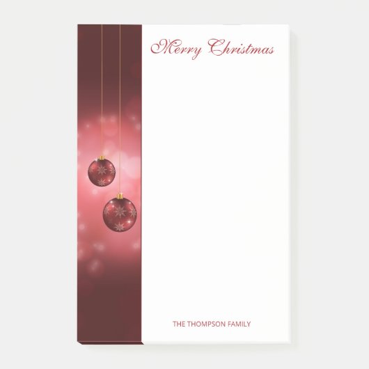 Weihnachtsbaumchen mit eigenem Text Post-it Klebezettel (Vorderseite)