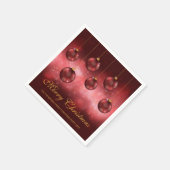 Weihnachtsbaumchen mit eigenem Text Serviette (Ecke)