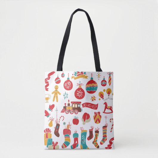 Weihnachtsbaumchen: Schneesicheres Vintages Set. Tasche (Vorderseite)