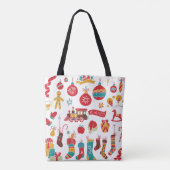 Weihnachtsbaumchen: Schneesicheres Vintages Set. Tasche (Rückseite)