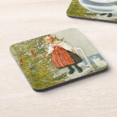 WeihnachtsbaumConfetti Karls Larsson Vintag Untersetzer (Linke Seite)