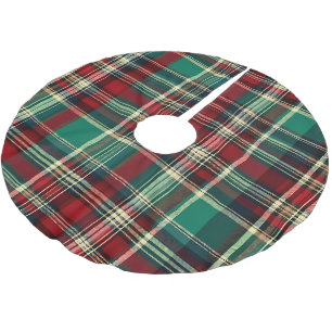 Weihnachtsbaumdecke aus Red Tartan