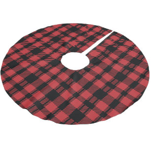 Weihnachtsbaumdecke aus Red Tartan