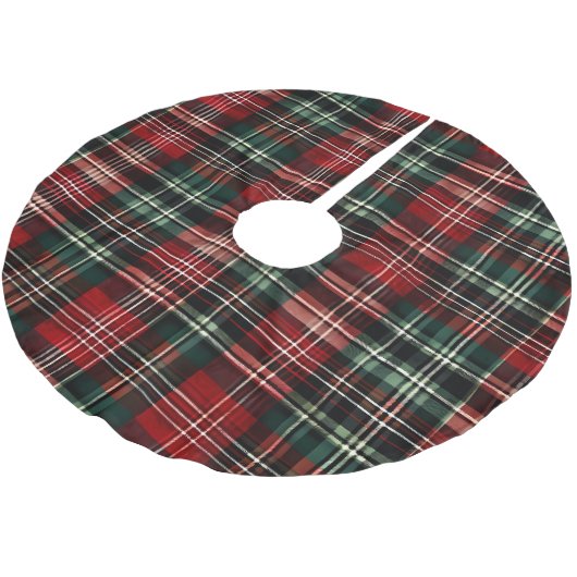 Weihnachtsbaumdecke von Tartan (Schrägansicht)