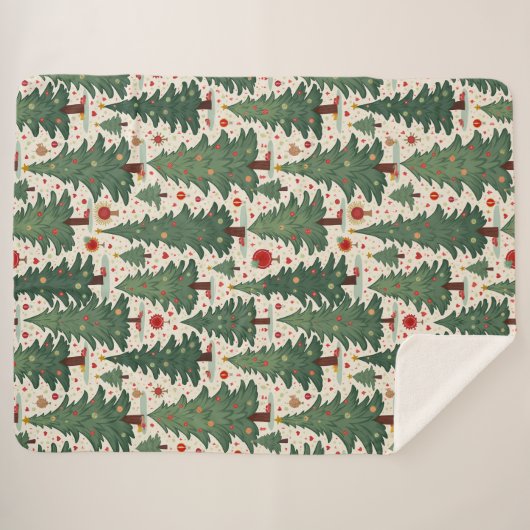 Weihnachtsbaumdecken Sherpadecke (Vorderseite (Horizontal))