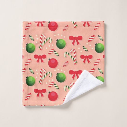 Weihnachtsbaumdekor Badhandtuch Set (Waschlappen)