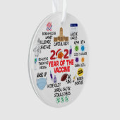 Weihnachtsbaumdekor Funny Keepake 2021 Ornament (Vorderseite)