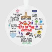 Weihnachtsbaumdekor Funny Keepake 2021 Ornament (Rückseite)