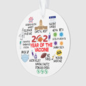 Weihnachtsbaumdekor Funny Keepake 2021 Ornament (Vorderseite)