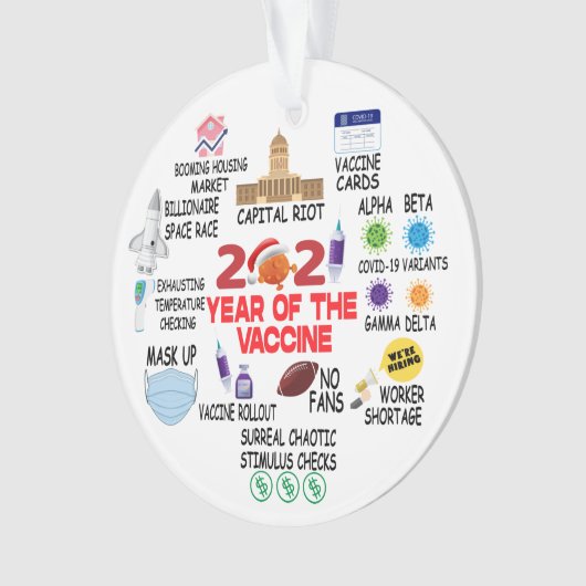 Weihnachtsbaumdekor Funny Keepake 2021 Ornament (Vorderseite)