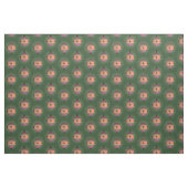 Weihnachtsbaumdekoration auf Grün Stoff (Fat Quarter (45,7 x 55,9 cm))