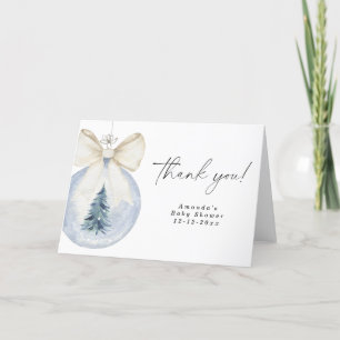 Weihnachtsbaumdekoration Babydusche Danke