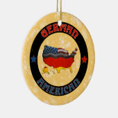 Weihnachtsbaumdekoration - Deutsche Amerikanische  Keramikornament (Rechts)