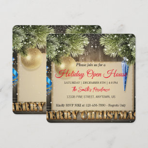 Weihnachtsbaumdekoration Feiertagskarte