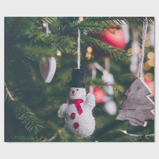 Weihnachtsbaumdekoration Geschenkpapier (Flach)