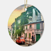 Weihnachtsbaumdekoration in Paris Keramik Ornament (Links)