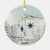 Weihnachtsbaumdekoration Keramik Ornament (Hinten)