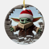 Weihnachtsbaumdekoration Keramik Ornament (Hinten)